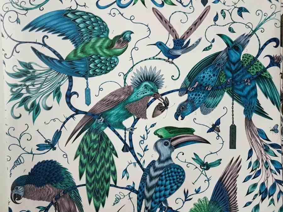 Audubon Clarke & Clarke Tapete Emma Shipley