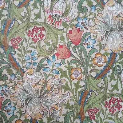 ..Golden Lilly William Morris Tapete