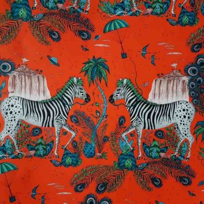 .Lost world red Tapete Emma Shipley