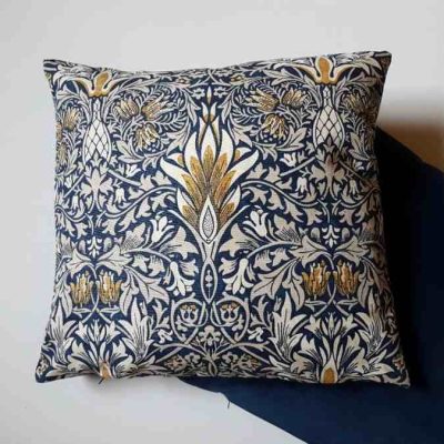 .Snakeshead Kissen William Morris blau 40x40cm