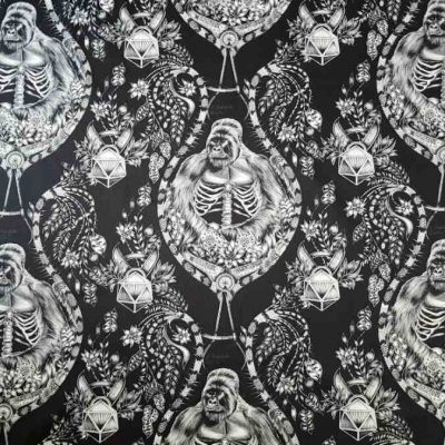 Emma Shipley Stoff Silverback schwarz
