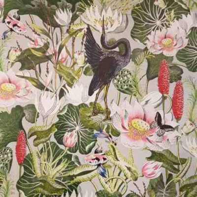 ..Waterlily grey Tapete Wedgwood