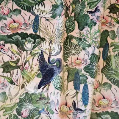 ..Waterlily Velour Wedgwood