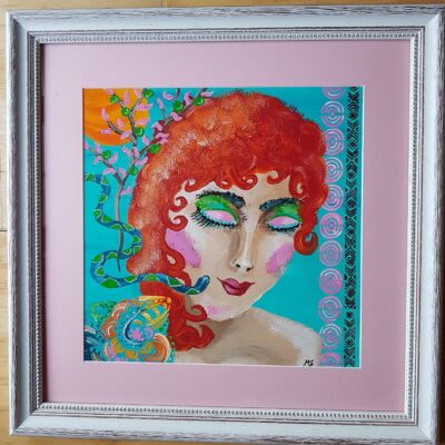 LENAS SECRET Acryl Malerei 40x40cm