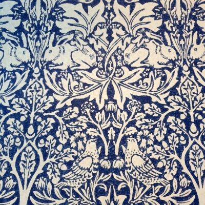 ..Indigo Garden original William Morris Stoff Polsterstoff