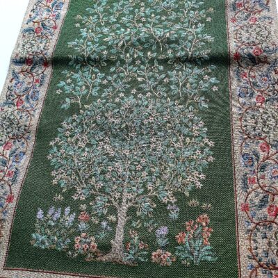 ..Tischläufer grün William Morris Design