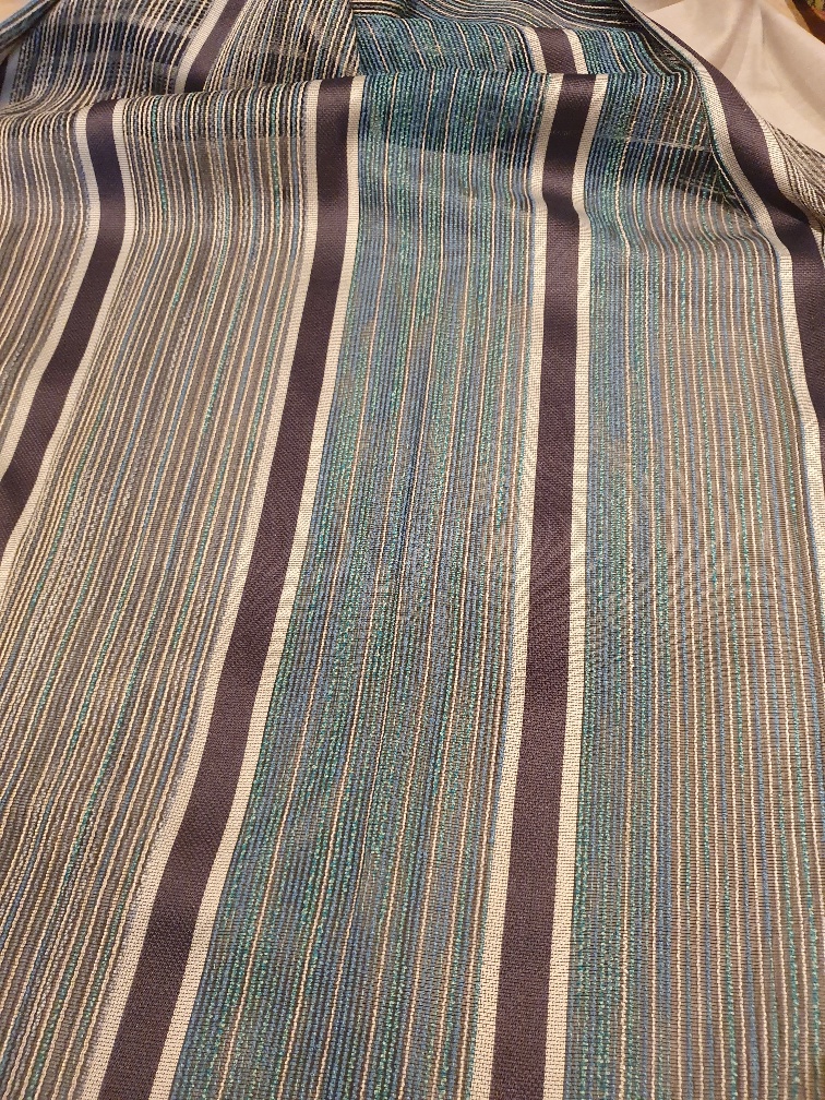 .Avior blue italienische halbtransparente Gardine in 310cm