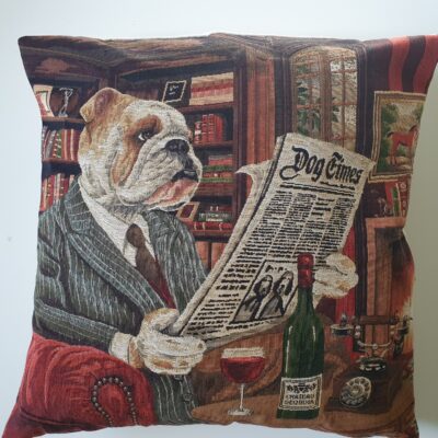 ..Gobelin Hunde Kissen Sam