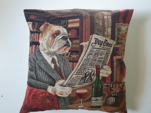 ..Gobelin Hunde Kissen Sam