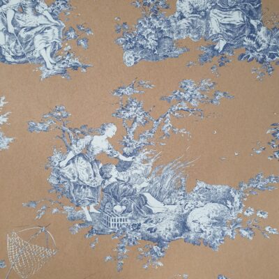 ...Toile de Jouy Tapete Anna ocker gold