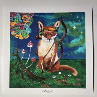..Fuchsbild "Geronimo" Kunstdruck 40x40cm Marty Colourful Collection