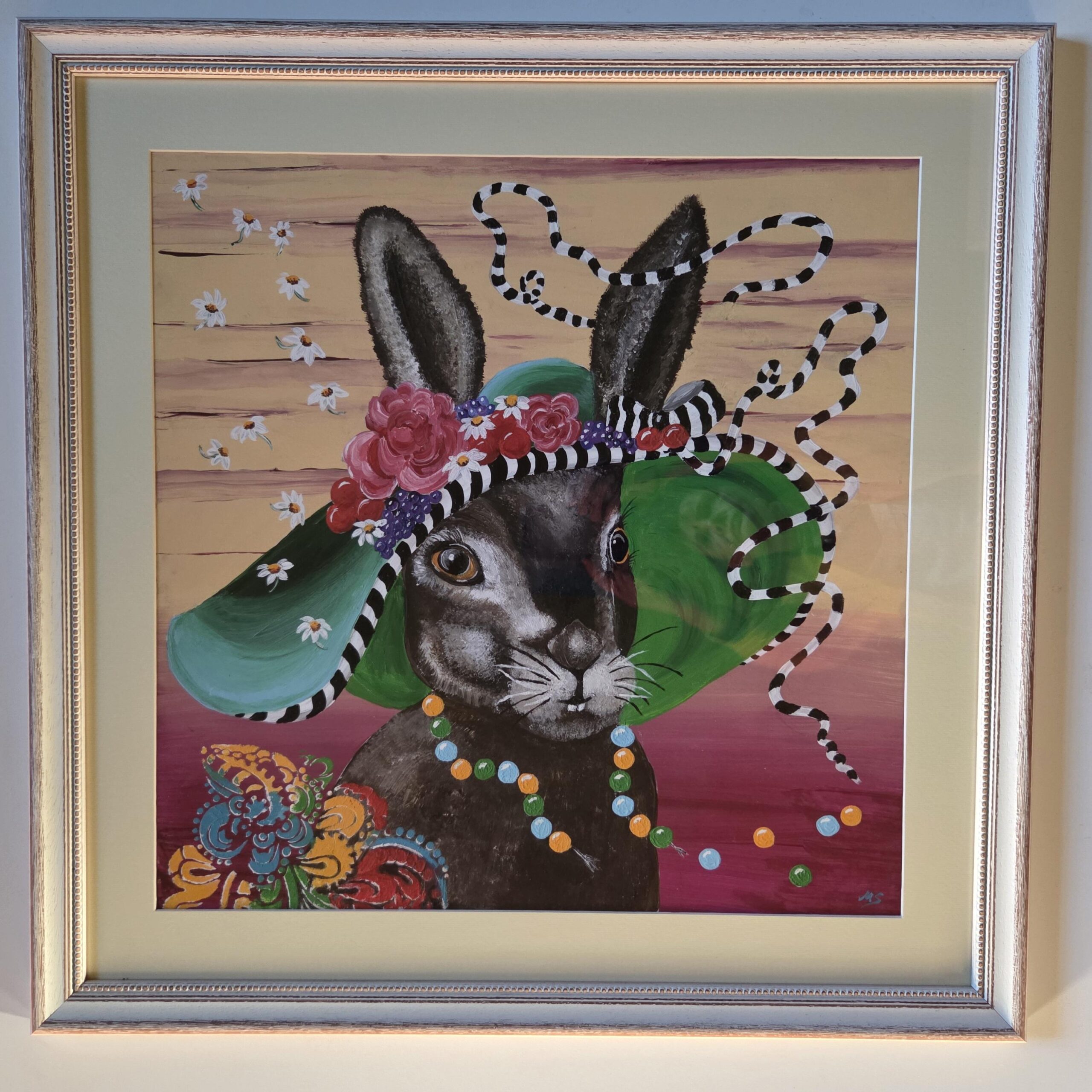 ..HasenBild "Contenance" 60x60cm Marty Colourful Collection