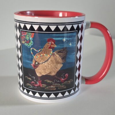 .Hühner Tasse "Wilde Hilde" Marty Colourful Collection