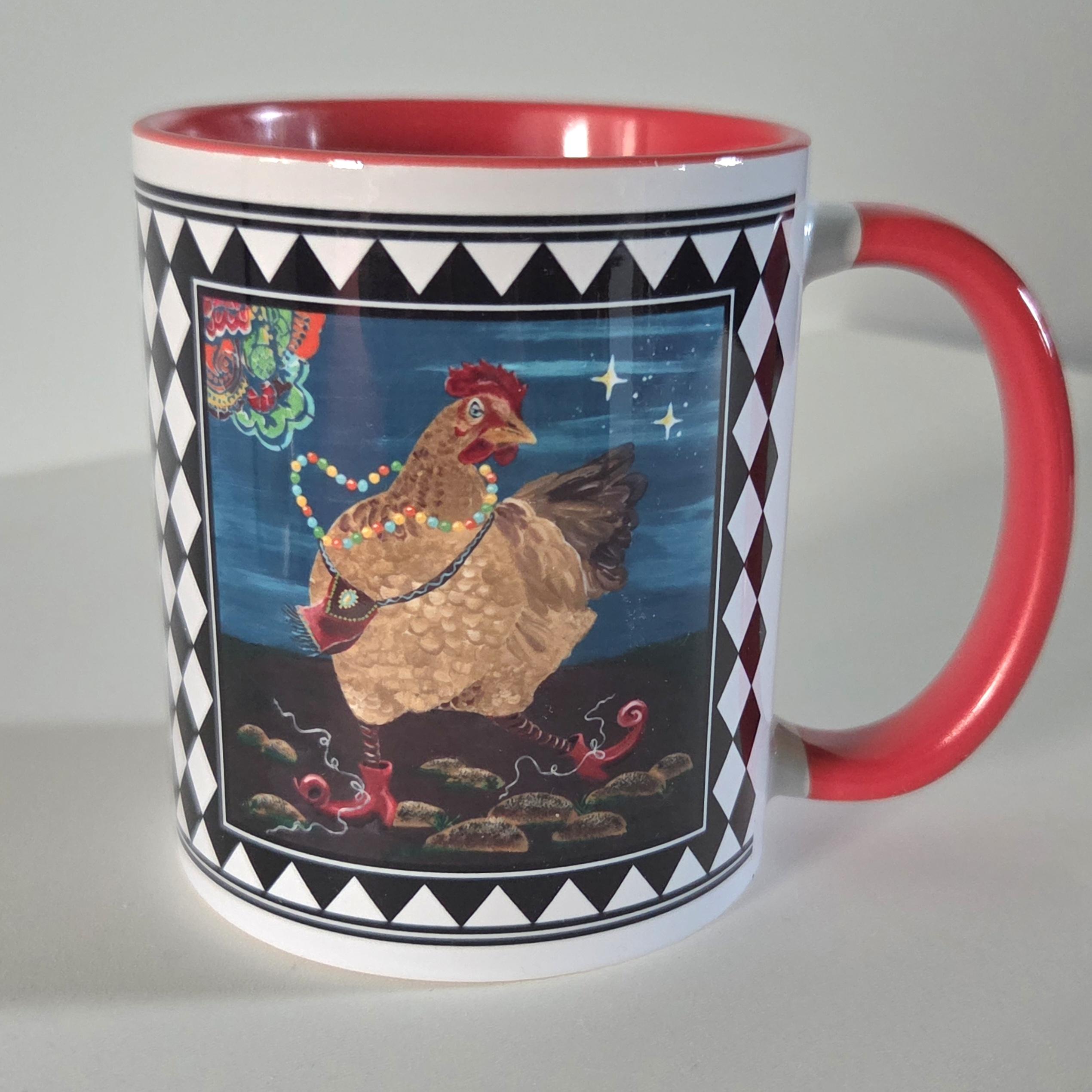 .Hühner Tasse "Wilde Hilde" Marty Colourful Collection