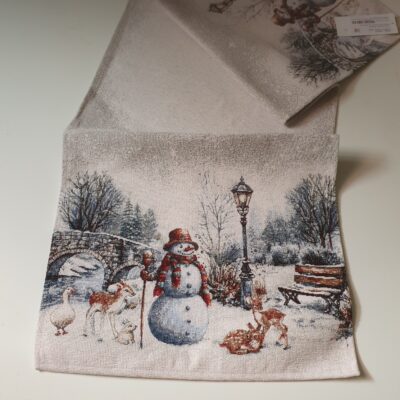 ..Tischläufer Schneemann