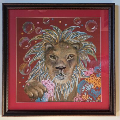 ...Löwenbild "Smoothie Leon" 60x60cm Marty Colourful Collection