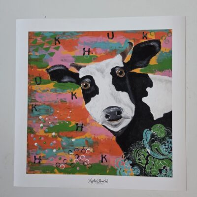 .Muh Kuh Bild Kunstdruck 40x40cm Marty Colourful Collection
