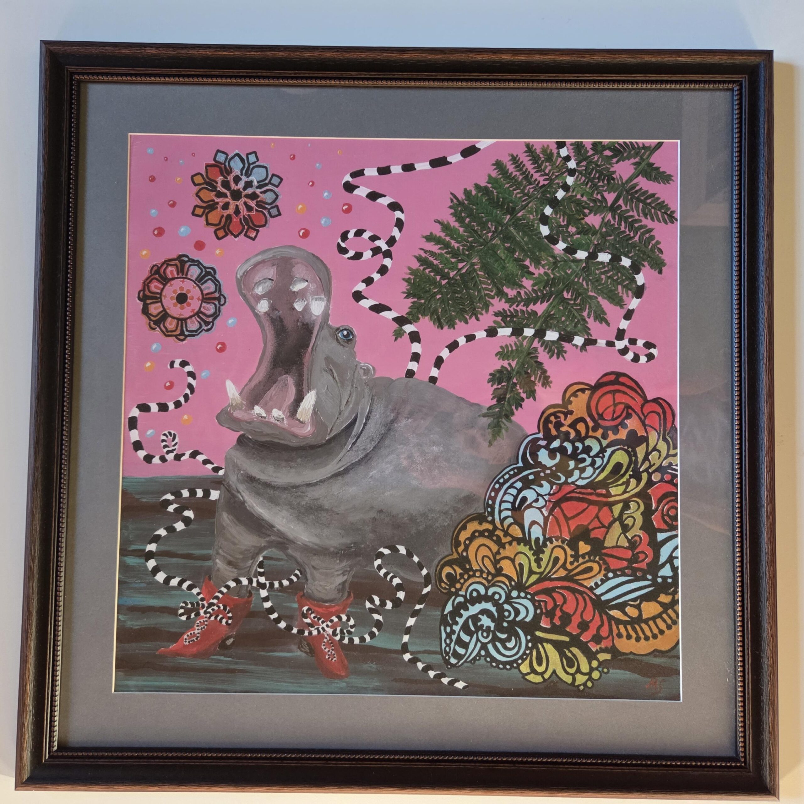 Nilpferd Bild "Who is the boss"