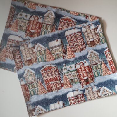 2 Platzdeckchen Winterstadt