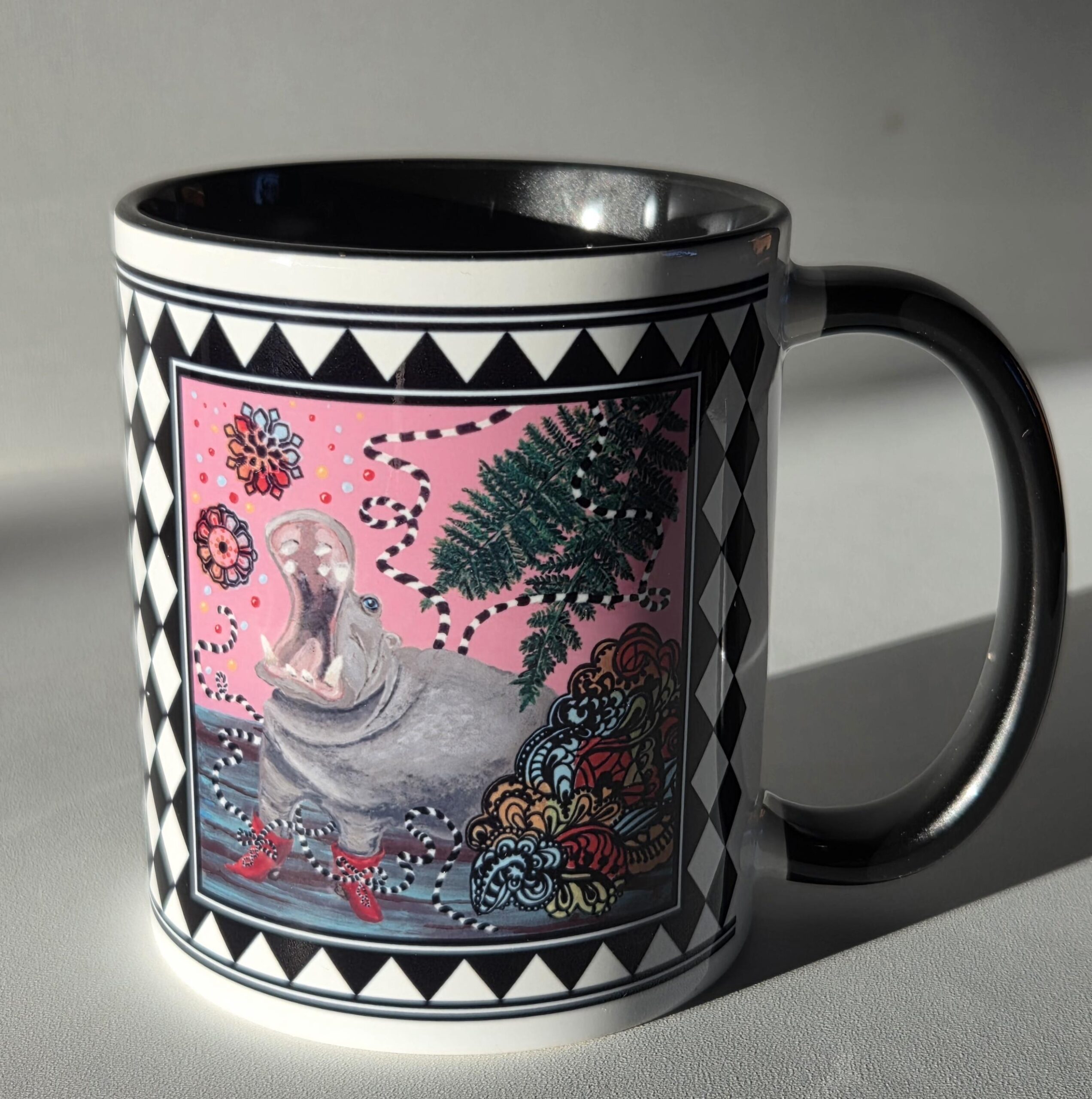 .Nilpferd Tasse "Who is the Boss?" Marty Colourful Collection