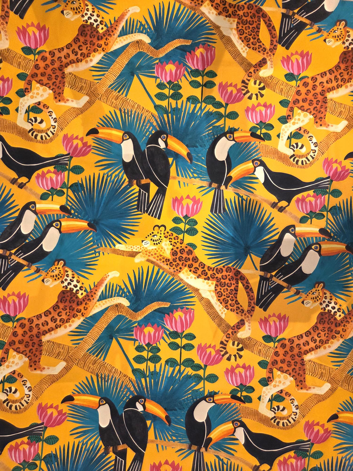 ..Bunter Dschungel Stoff