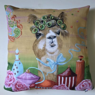 .Alpaka Kissenhülle "Ifeel pretty" 45x45cm Marty Colourful Collection