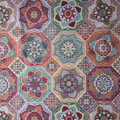 ..Calceta Ethno Vorhangstoff in 280cm breit