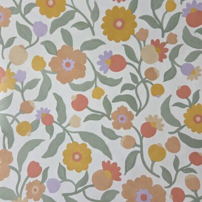 .. Happy Flowers Tapete pastell
