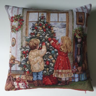 . Kinderfreude Weihnachts-Kissenhülle 45x45 cm